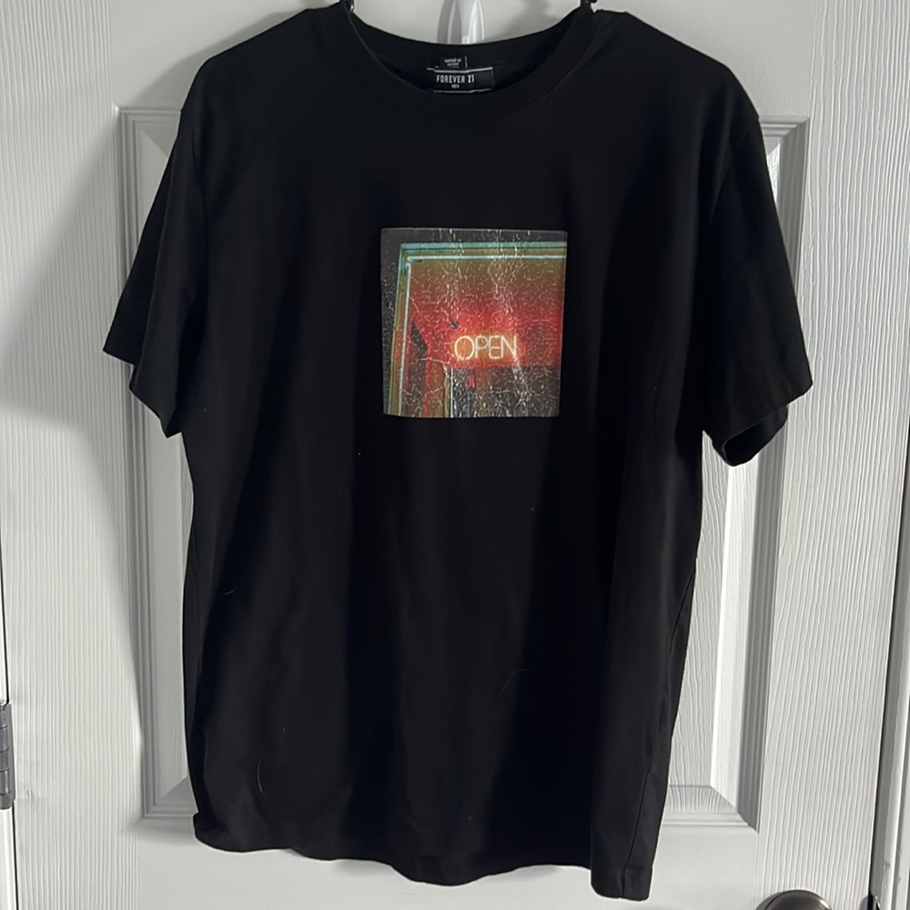 Graphic “OPEN” Tee by Forever 21